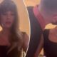 Watch the viral video that Taylor Swift posted on her official social media platform including a sweet moment she shared with Travis Kelce. It's hilarious to see how Travis KISSED her when she was cooking for him...