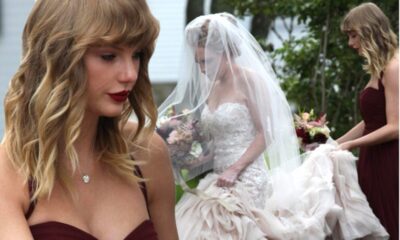 "I can't wait to wear this wedding gown with the right man, Travis Kelce, this year and spend our lives together and beyond," says superstar pop singer Taylor Swift...