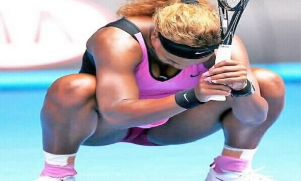Serena Williams cute court pics